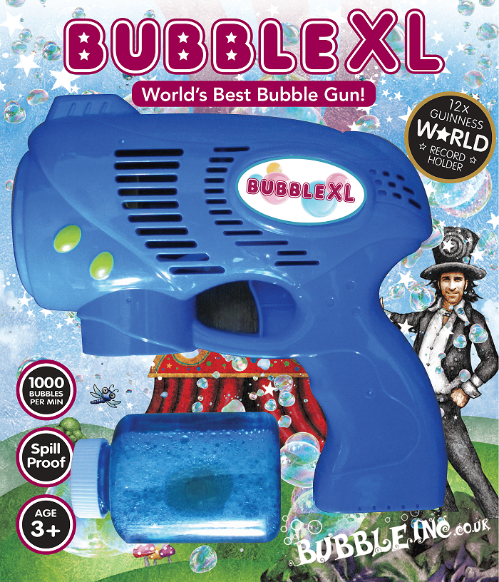 LED Light Up Fun Bubble Gun